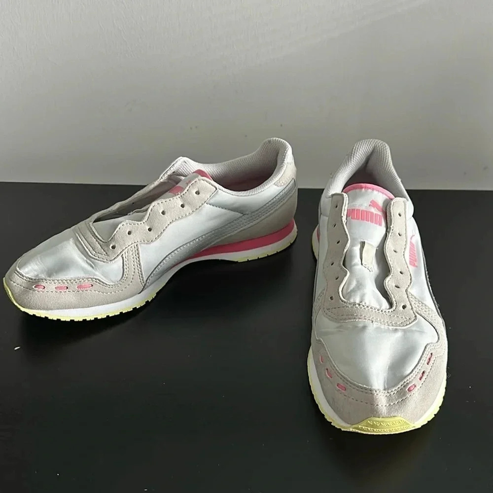 Puma‎ Pink and Grey Sneakers Sz 6.5